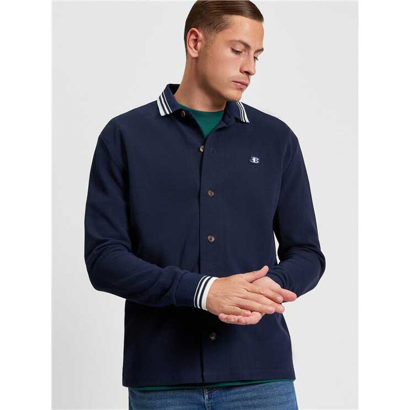 Ben Sherman Tipped Long Sleeve Polo image number 2
